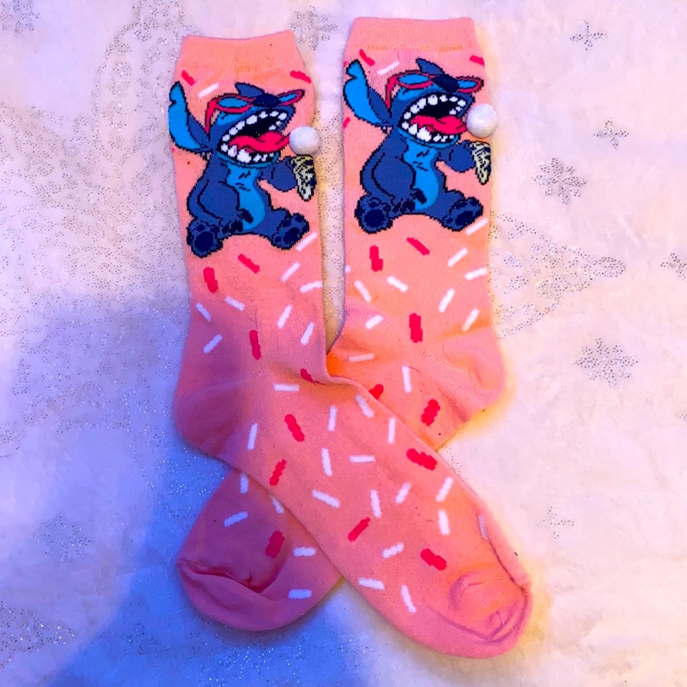 Disney stitch graphic sock